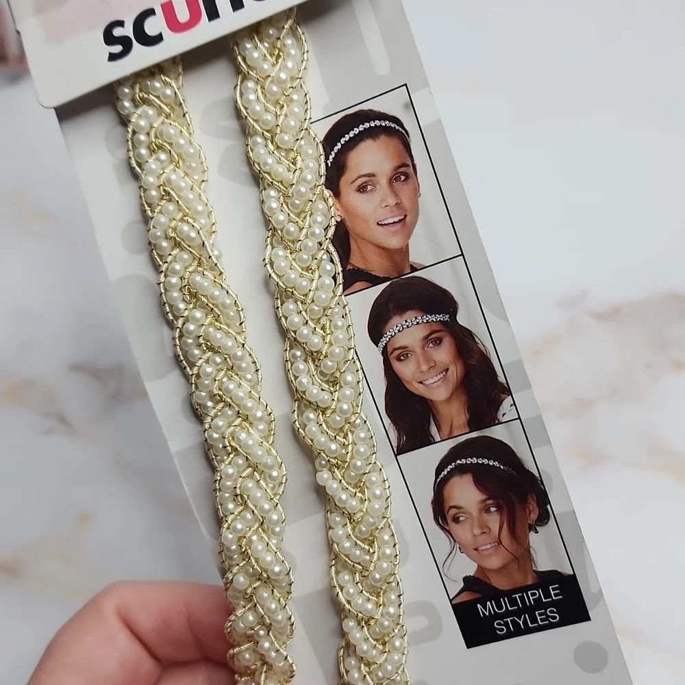 scunci pearls headband